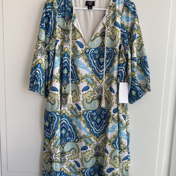 June +Vie Halcion Boho Maxi Dress 14/16 - Picture 2 of 5